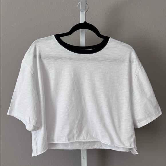 FABLETICS Women's Cotton Slub Cropped Top Size M - Picture 2 of 6